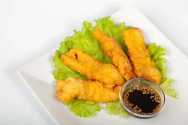 stock image Tempura with salmon