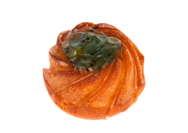 分離されたフルーツ詰物とケーキ — ストック写真
