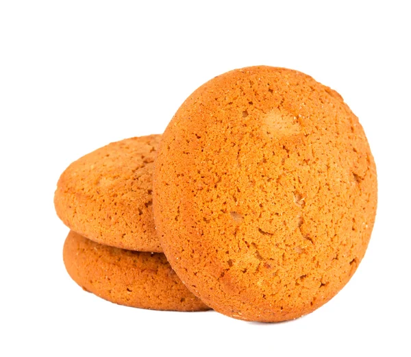 Biscoitos de aveia isolados — Fotografia de Stock