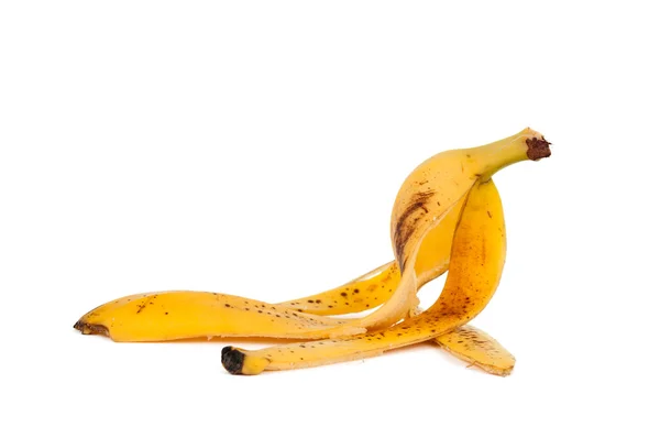 Casca de banana isolada — Fotografia de Stock