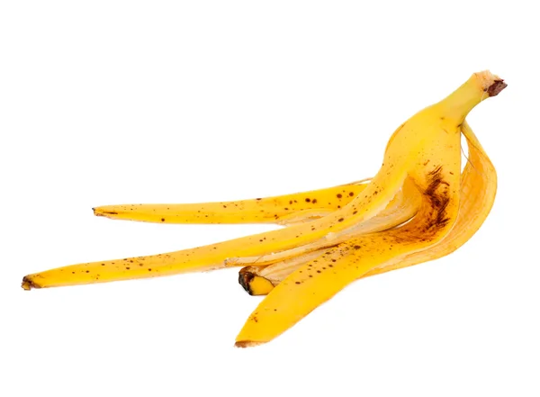 Casca de banana isolada — Fotografia de Stock