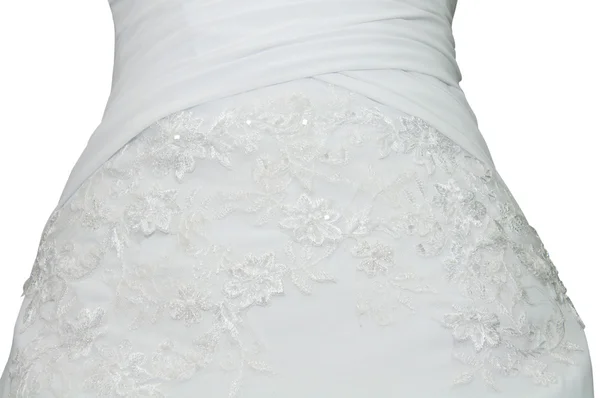 Textura do vestido de noiva — Fotografia de Stock