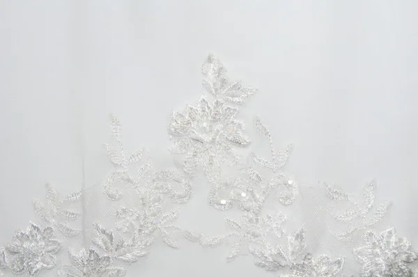 Texture of the wedding dress — Stock Photo, Image