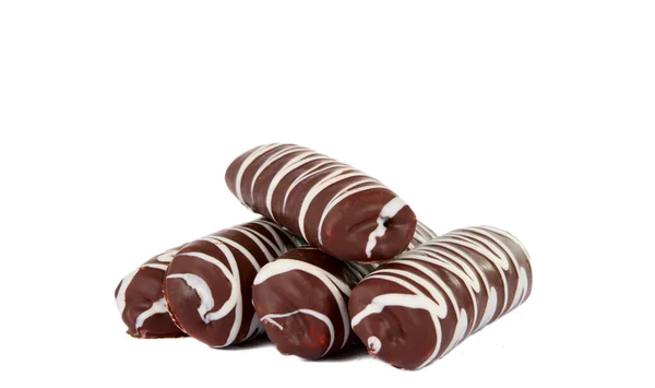 Biscoito de chocolate isolado — Fotografia de Stock