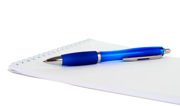 Długopis z notebooka — Zdjęcie stockowe