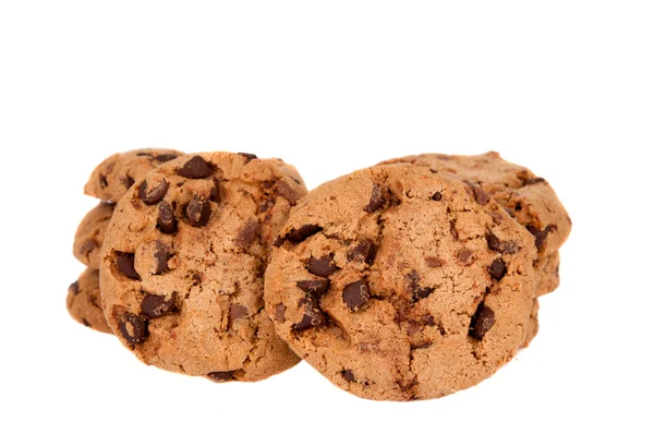 A cookie-k a csokoládé csepp elszigetelt — Stock Fotó