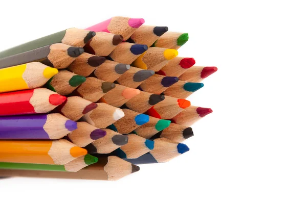 孤立的彩色铅笔 — 图库照片