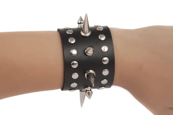 Bracelet with spikes isolated — Stock Photo, Image