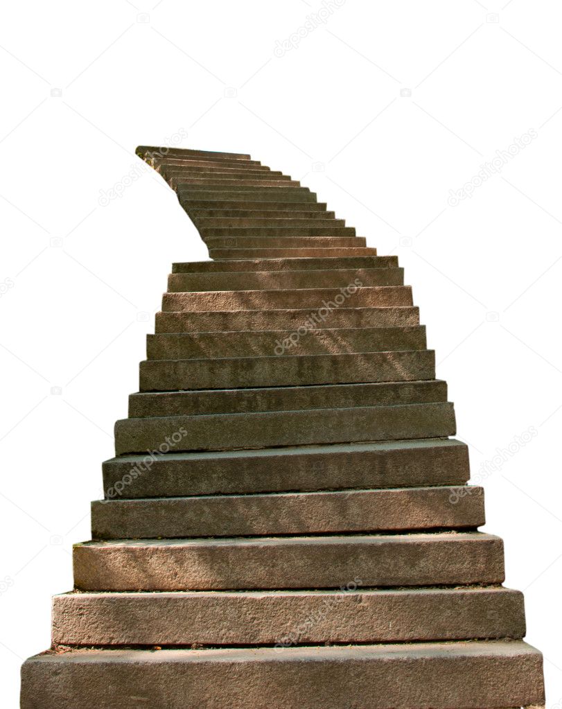 Stone steps is isolated