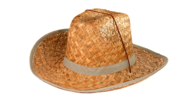 Ψάθινο καπέλο απομονωθεί — Φωτογραφία Αρχείου