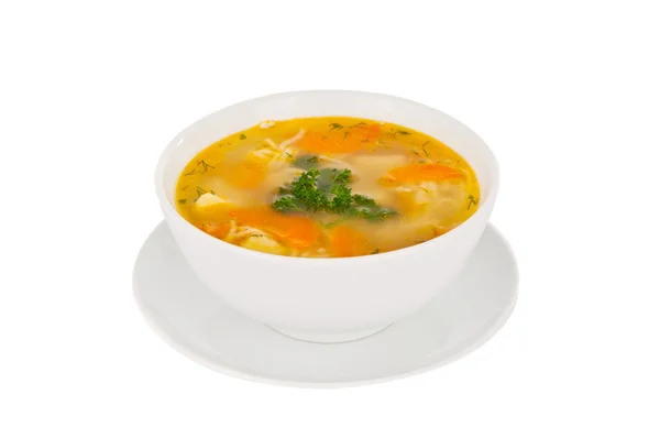 Soup isolated — Stock Photo, Image