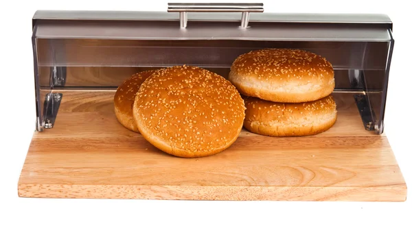 Graanschuur broodjes met geïsoleerde — Stockfoto