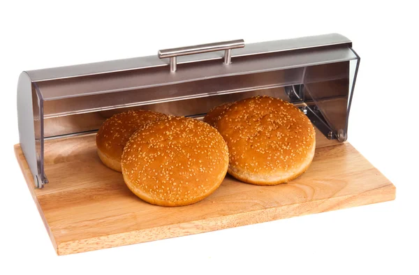 Elszigetelt breadbasket zsemle — Stock Fotó