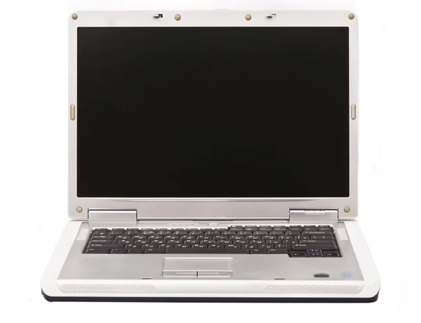 Gray laptop isolated — Stock Photo, Image