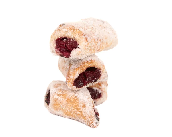 Домашнє печиво з вишнями — стокове фото
