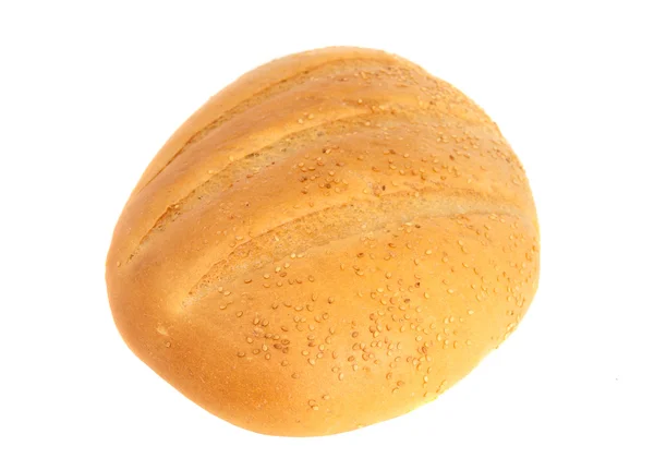 Vitt bröd isolerade — Stockfoto