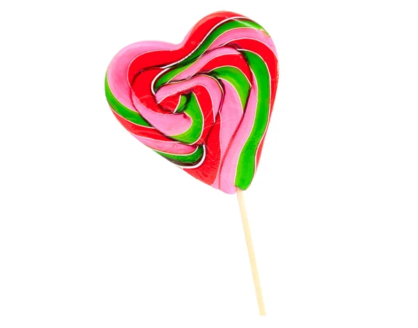 Lollipop hjärta — Stockfoto