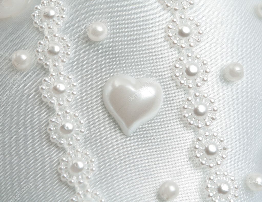 Texture wedding white fabric — Stock Photo © ksena32 #8259553