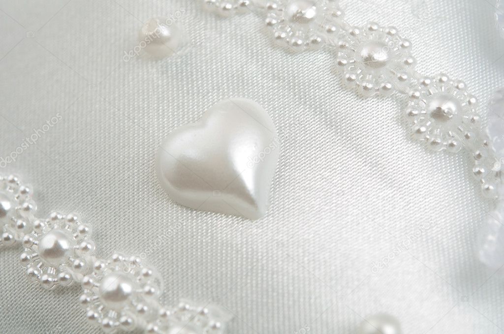 white wedding material