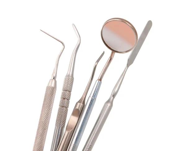 Tandläkare verktyg isolerade — Stockfoto