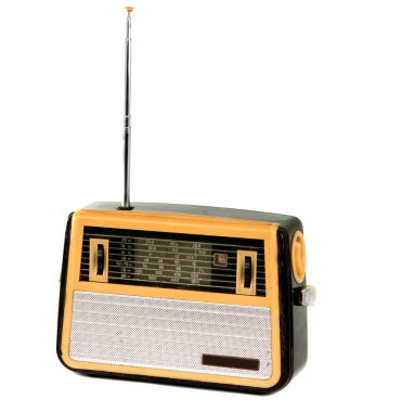 eski radyo izole