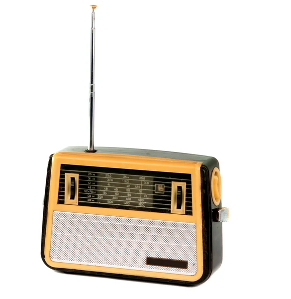Старий радіо ізольовані — стокове фото