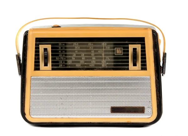 Oude radio geïsoleerd — Stockfoto