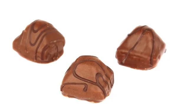 Cioccolato caramelle isolato — Foto Stock