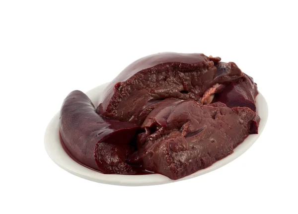 Fígado em um prato — Fotografia de Stock