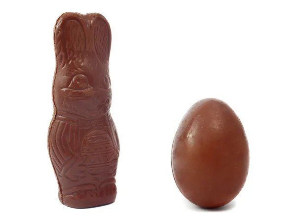 Easter chocolates isolated — Stock Photo, Image
