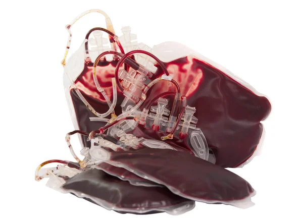 Bag of blood isolated — Stock Photo, Image