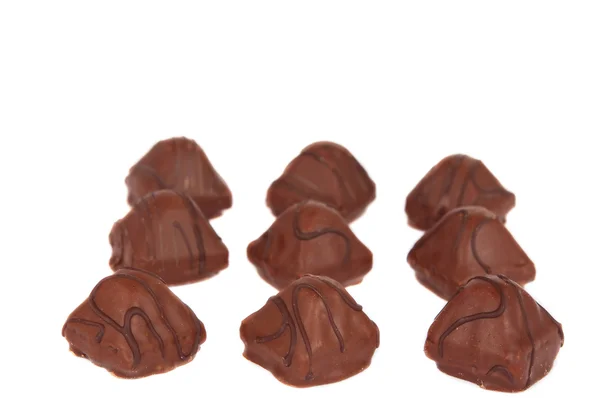 Schokoladenbonbons isoliert — Stockfoto