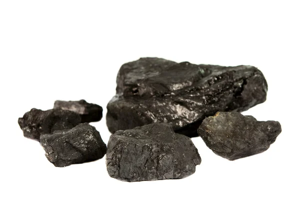 Уголь изолирован — стоковое фото