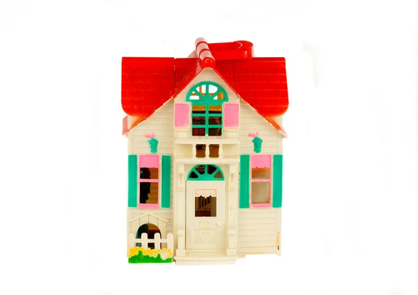 Dom zabawek izolowany — Zdjęcie stockowe