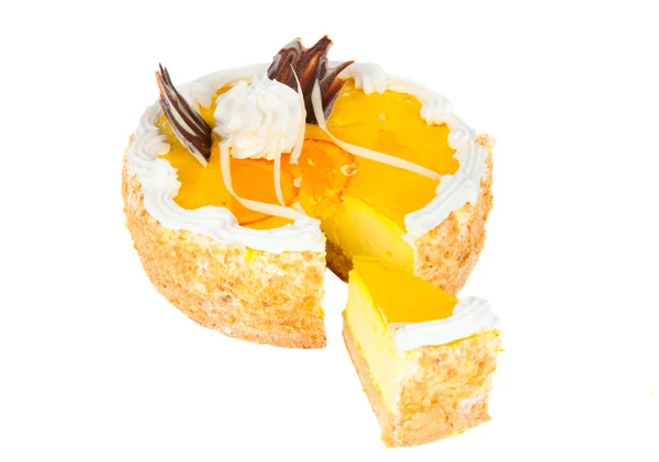 Gâteau aux fruits isolé — Photo