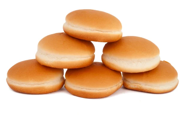 Hamburger Brötchen isoliert — Stockfoto