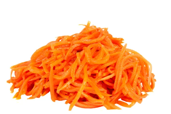 Тертий морква, ізольовані — стокове фото