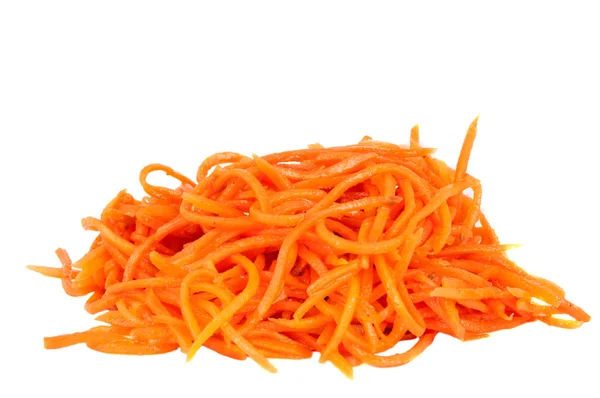 Тертий морква, ізольовані — стокове фото