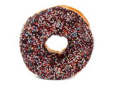 Çikolatalı donuts sprinkles ile