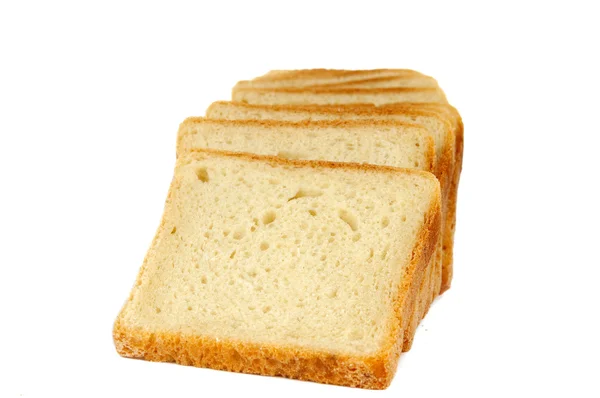 Bröd för toast isolerade — Stockfoto