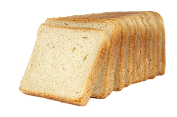 Bröd för toast isolerade — Stockfoto