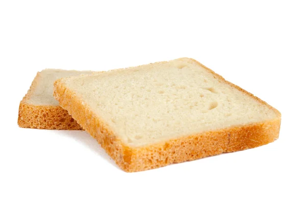 Chleb na grzanki na białym tle — Zdjęcie stockowe