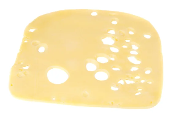 Plakje kaas geïsoleerd — Stockfoto