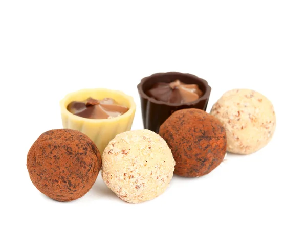 Čokoládové bonbóny, samostatný — Stock fotografie