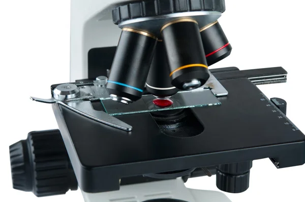 Microscópio isolado — Fotografia de Stock
