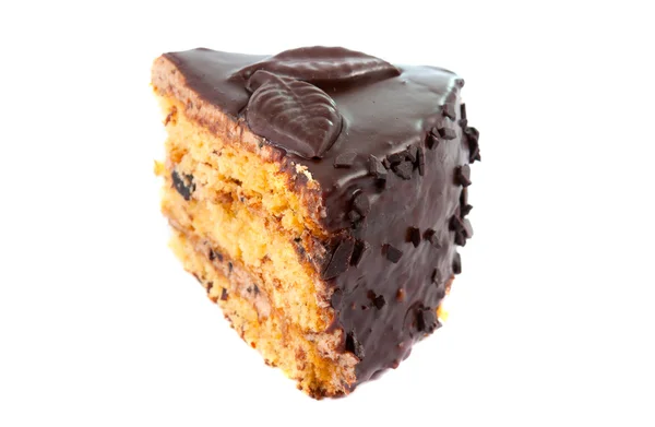 Pedaço de bolo de chocolate — Fotografia de Stock