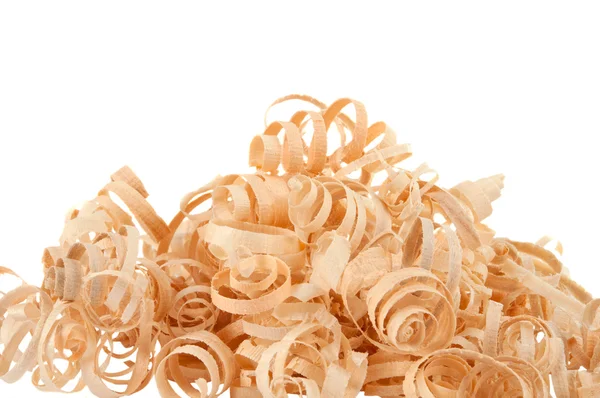 Wood chips isolated — Stock Photo, Image