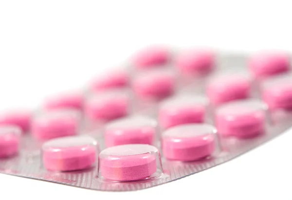 Förpackning piller isolerade — Stockfoto