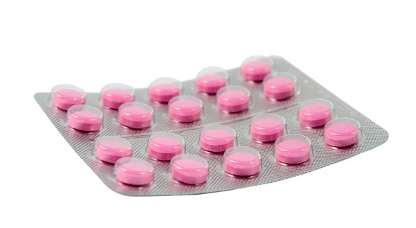 Förpackning piller isolerade — Stockfoto