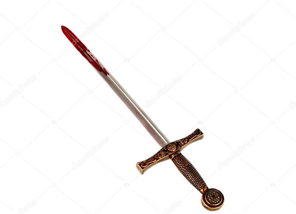 Sword with blood